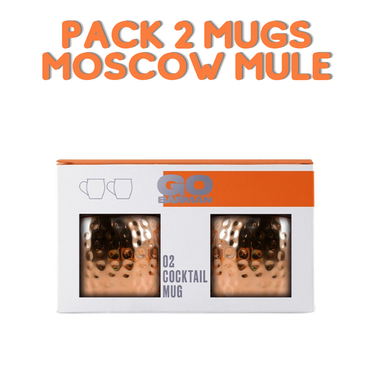 Set 2 Moscow Mule Mug 500cc Cobre – Go Barman