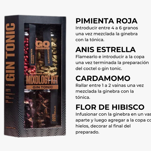 Kit Botánicos Gin Tonic - Go Barman